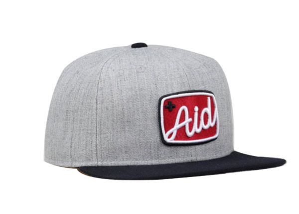 Side of Cool Grey and Black Snapbacks