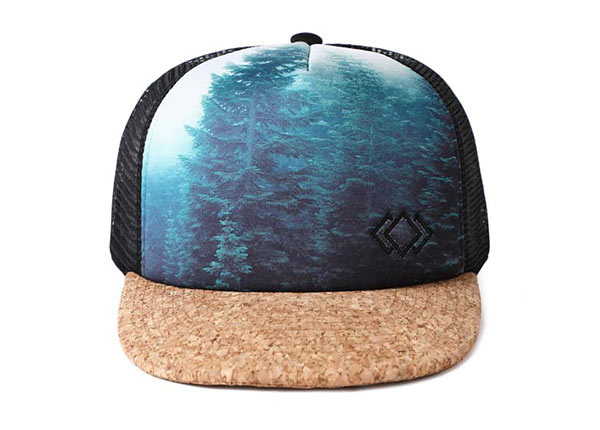 Cool Design Snapback Hat with Cork Brim