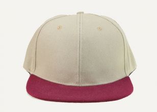 Khaki Snapback Hat Custom Two Tone Cap
