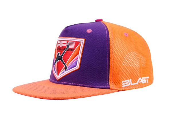 Slant of Neon Snapback Trucker Hat With Patch
