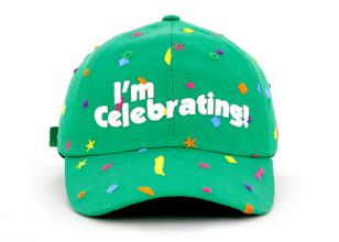 Party Snapback Hat Custom Green Snapcack With Curved Brim