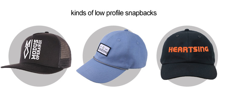Low Profile Snapback Hats