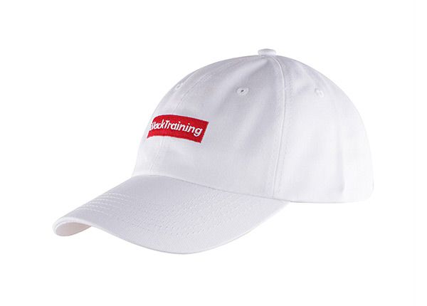 Slant of Plain White Snapback