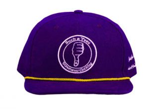 Purple Snapback With Rope