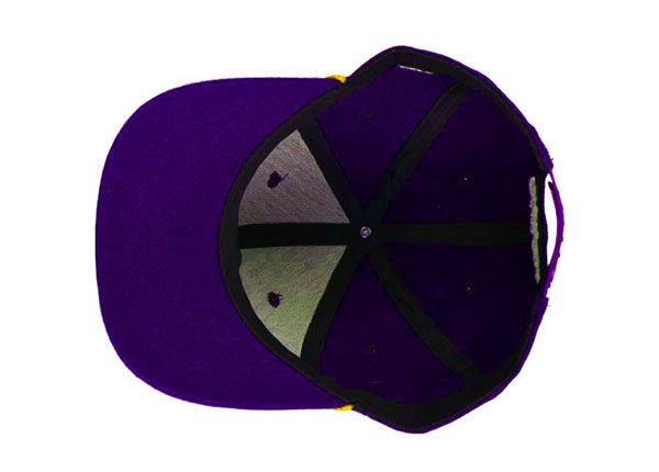 Inside of Purple Snapback With Rope