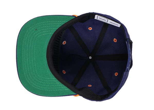 Inside of Sports Snapbacks With Rope With Green Underbill