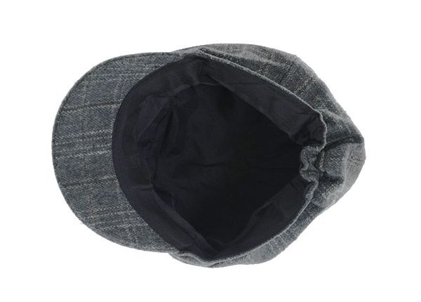 Inside of Custom Wool Fitted Grey Baseball Cap