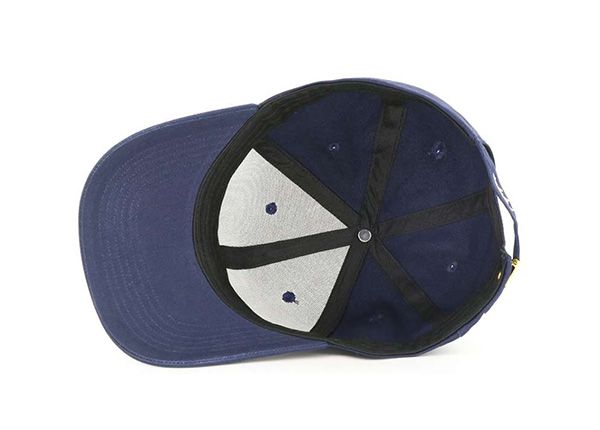 Inside of Adjustable Premium Baseball Cap With Embroidred White Logo