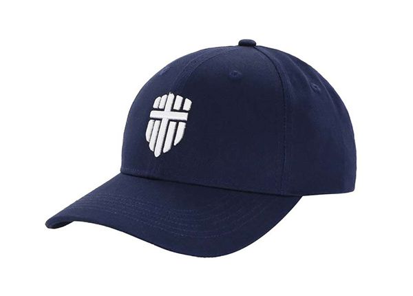 Side of Adjustable Premium Baseball Cap With Embroidred White Logo