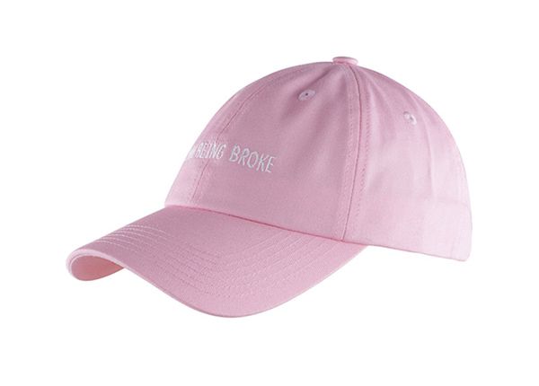 Slant of Custom Pink Nice Baseball Dad Hat