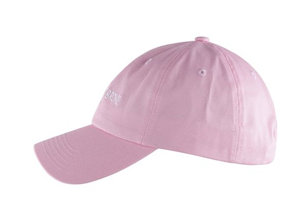 Side of Custom Pink Nice Baseball Dad Hat