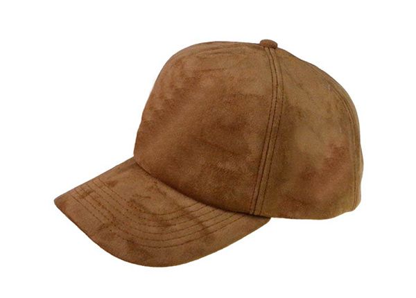 Slant of Custom Brown Blank Suede Single Baseball Cap