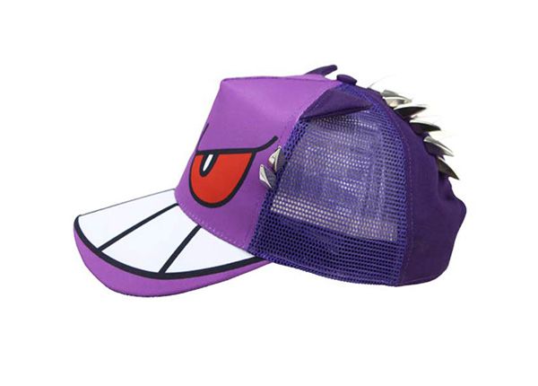 Side of Purple Kids Cool Fitted Baseball Cap
