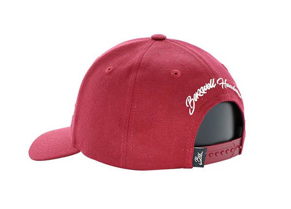 Side of Custom Red Cool Printed Hip Hop Baseball Cap