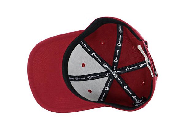 Inside of Custom Red Cool Printed Hip Hop Baseball Cap