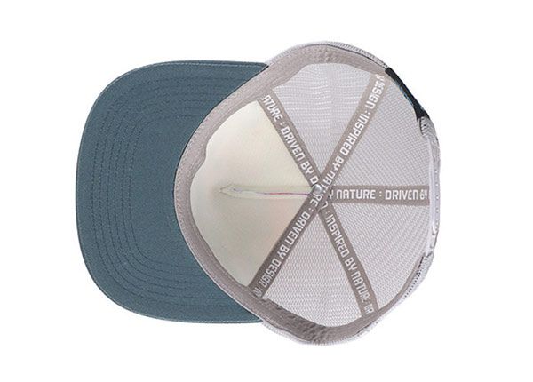 Inside of Custom Youth Flat Bill Baseball Trucker Hat