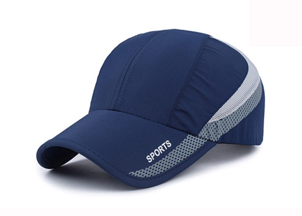 Slant of Blue Long Bill Baseball Cap