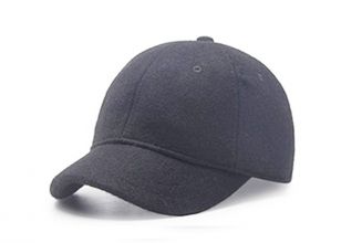 Short Brim Baseball Cap Custom Blank Black Hats