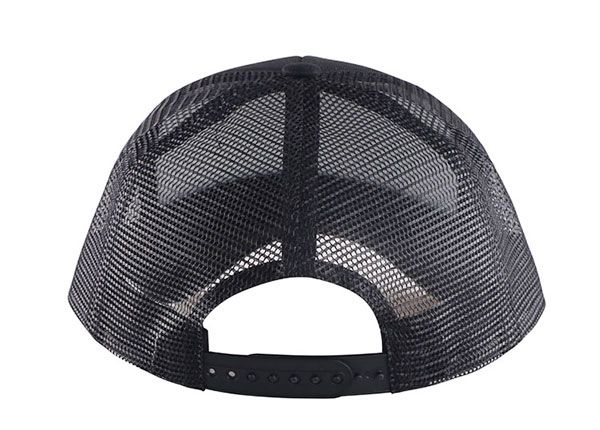 Back of Black Mesh Baseball Cap