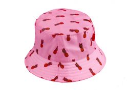 Pink Pineapple Bucket Hat Custom Pineapple Printed Beach Bucket