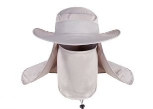 Visor Bucket Hat with Face Shield Full Coverage Protect Your Neck
