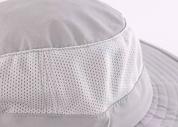 Slant of Visor Bucket Hat with Neck and Face Shield