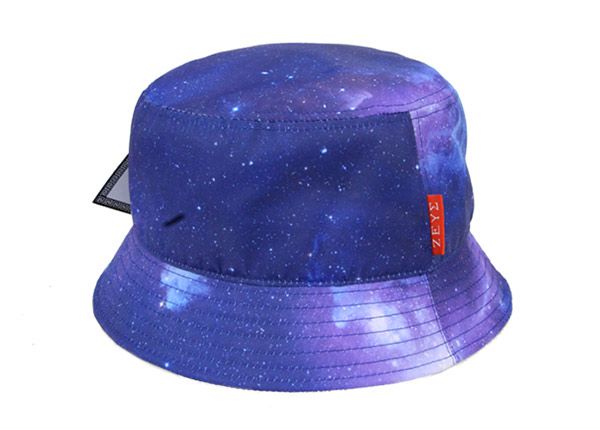 Front of Purple Tie Dye Bucket Hat