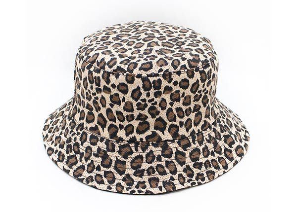 Front of Leopard Print Bucket Hat