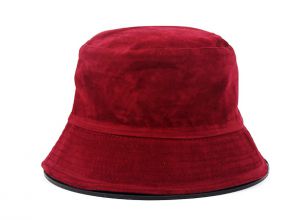 Maroon Bucket Hat Customized Blank Cotton Wine Red Bucket Hat