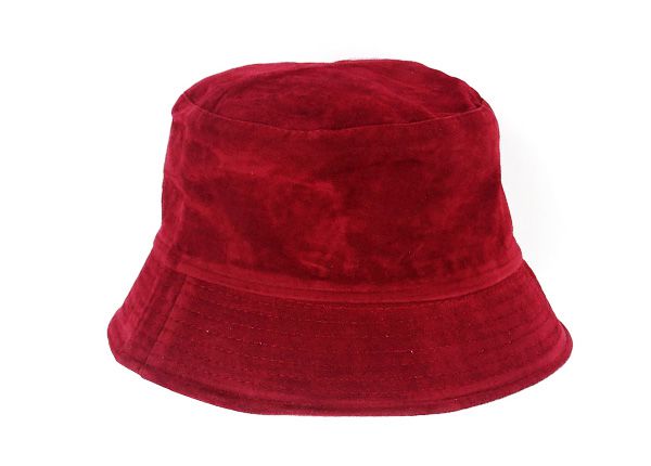Side of Blank Maroon Bucket Hat