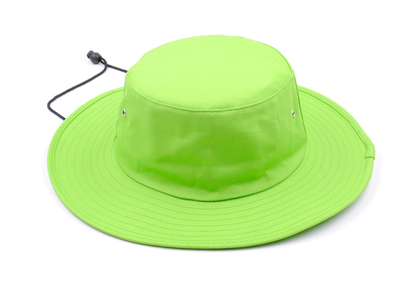 Custom Neon Green Bucket Hat With String Lime Green Bucket Hat For Sale