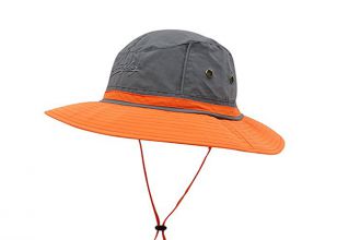 Blank Nylon Bucket Hat Wide Brim Reversible Waterproof Sun Hat With String