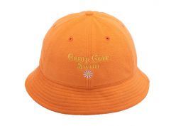 Orange Bucket Hat Custom 6 Panel Embroidered Terry Towel Orange Boonie Hat