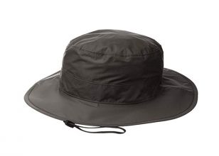 Wide Brim Bucket Hat Custom Mens Black Waterproof Sun Hat With String