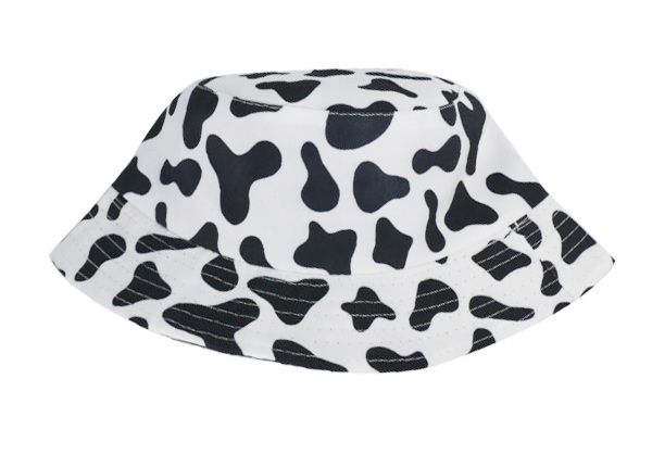 Side of Cow Print Reversible Bucket Hat