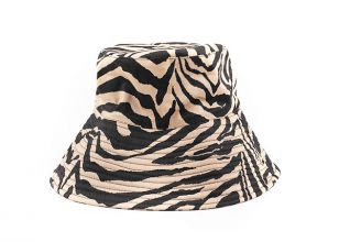 Zebra Bucket Hat Custom Wide Brim Zebra Print Sun Hat