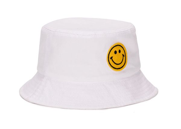 Slant of White Smile Emoji Bucket Hat