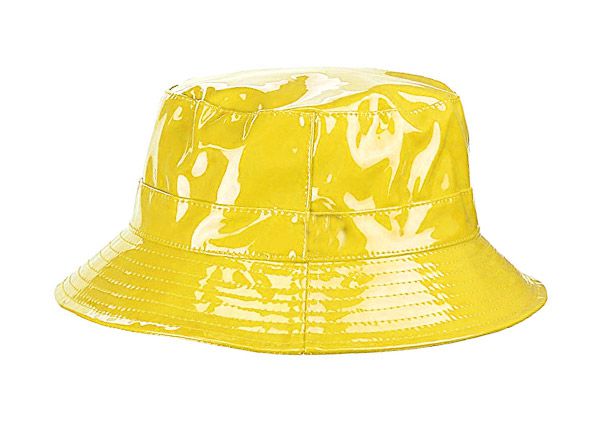 Side of Blank Yellow Rain Bucket Hat