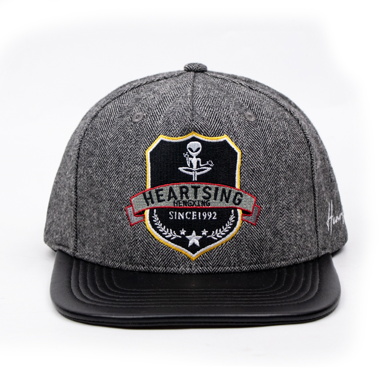 Black Embroidery Cotton Cheap Mens Snapbacks Custom Mens Snapback Hats